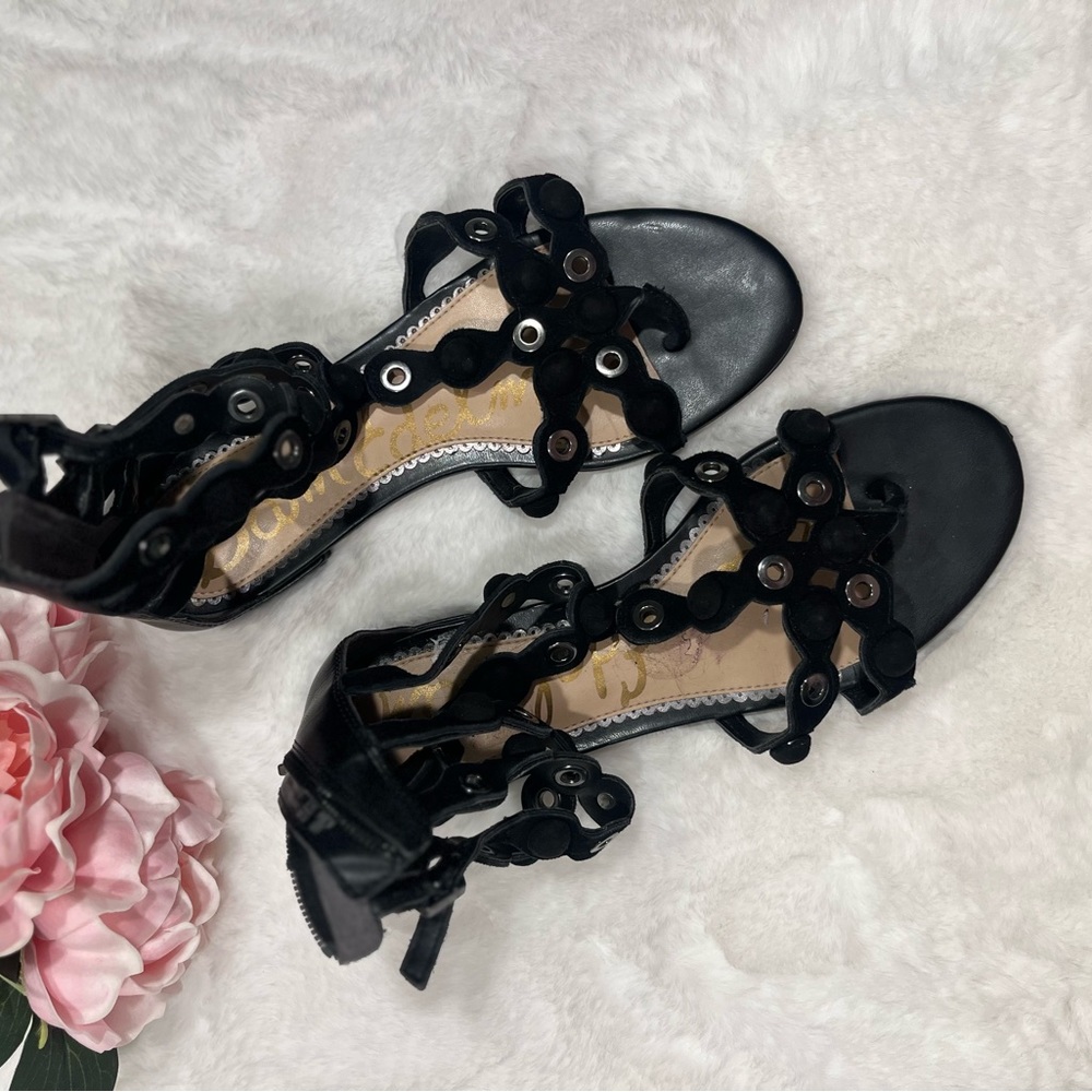 Sam Edelman Button Strappy Flat Sandal 6.5